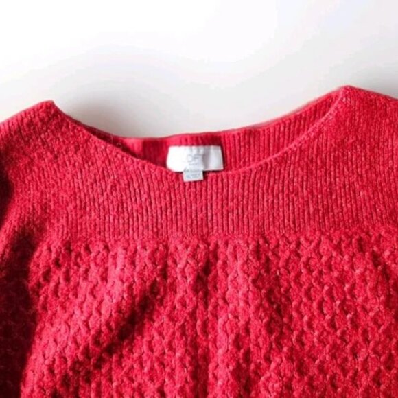 Ann Taylor LOFT Outlet Bright Colorful Burnt Orange Sweater XL - Picture 4 of 6
